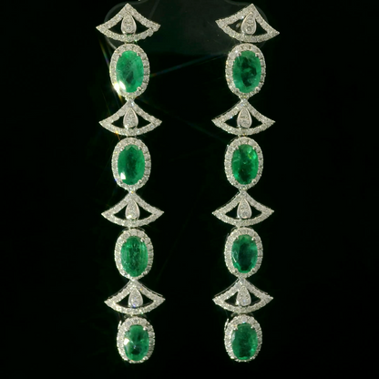 Elegant Emerald Earrings