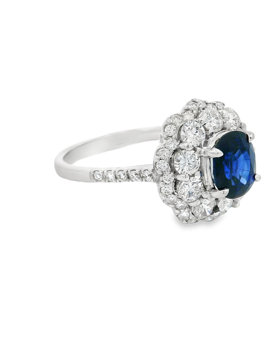 Sapphire Diamond Ring / 藍寶鑽石戒指
