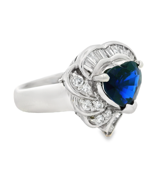 心形藍寶石戒指/ Blue Sapphire Ring