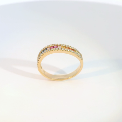 彩色寶石戒指  / Rainbow Sapphire Ring