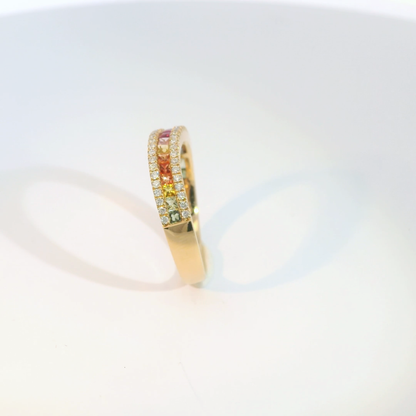 彩色寶石戒指  / Rainbow Sapphire Ring