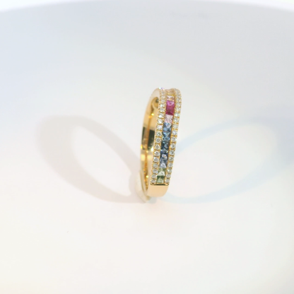 彩色寶石戒指  / Rainbow Sapphire Ring