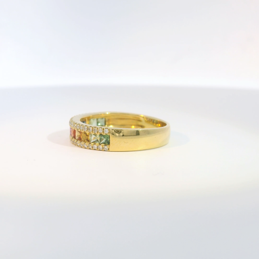 彩色寶石戒指  / Rainbow Sapphire Ring