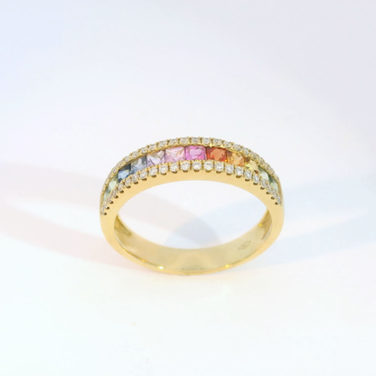 彩色寶石戒指  / Rainbow Sapphire Ring