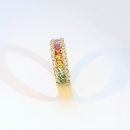 彩色寶石戒指  / Rainbow Sapphire Ring