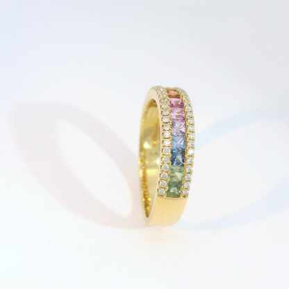 彩色寶石戒指  / Rainbow Sapphire Ring