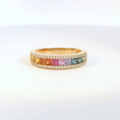 彩色寶石戒指  / Rainbow Sapphire Ring