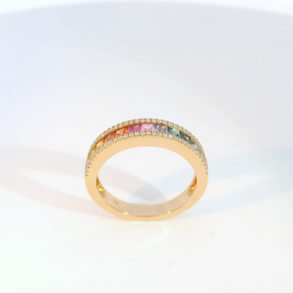 彩色寶石戒指  / Rainbow Sapphire Ring