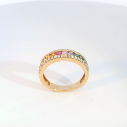 彩色寶石戒指  / Rainbow Sapphire Ring