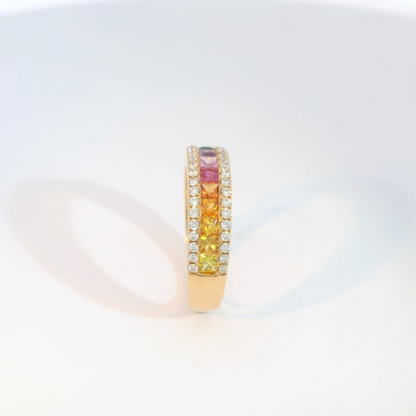 彩色寶石戒指  / Rainbow Sapphire Ring