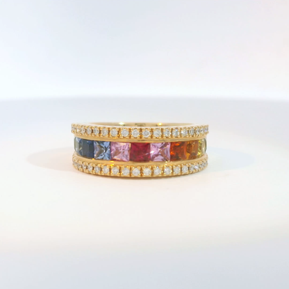 彩色寶石戒指  / Rainbow Sapphire Ring