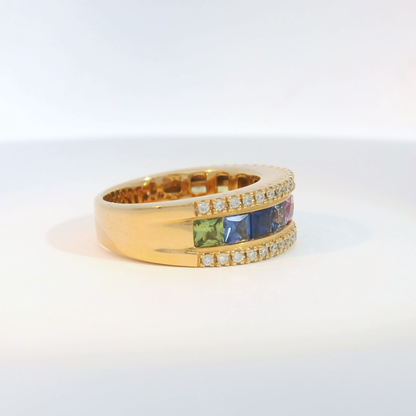 彩色寶石戒指  / Rainbow Sapphire Ring
