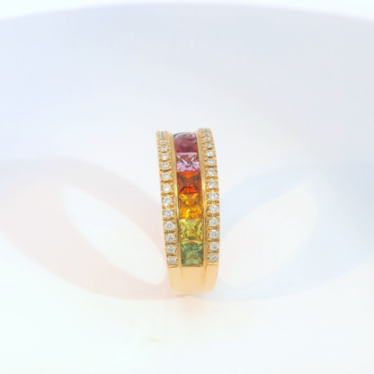 彩色寶石戒指  / Rainbow Sapphire Ring