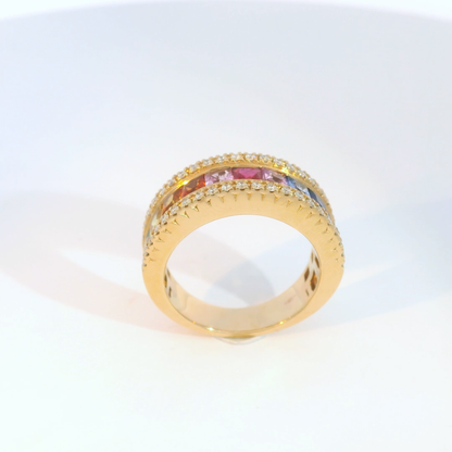 彩色寶石戒指  / Rainbow Sapphire Ring