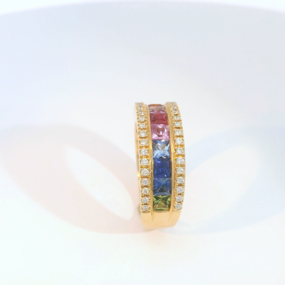 彩色寶石戒指  / Rainbow Sapphire Ring