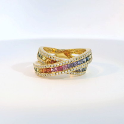 彩色寶石戒指  / Rainbow Sapphire Ring