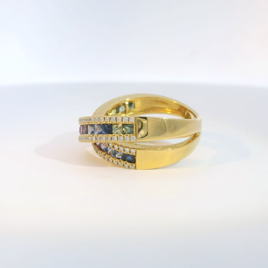 彩色寶石戒指  / Rainbow Sapphire Ring