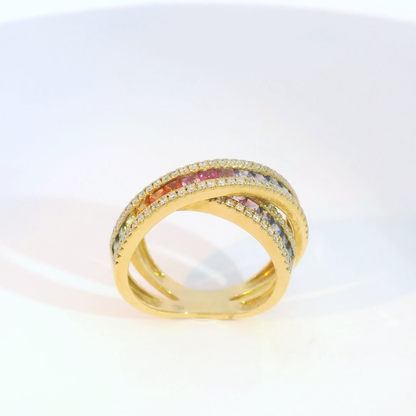 彩色寶石戒指  / Rainbow Sapphire Ring