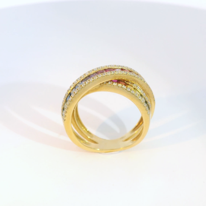 彩色寶石戒指  / Rainbow Sapphire Ring