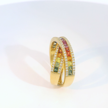 彩色寶石戒指  / Rainbow Sapphire Ring
