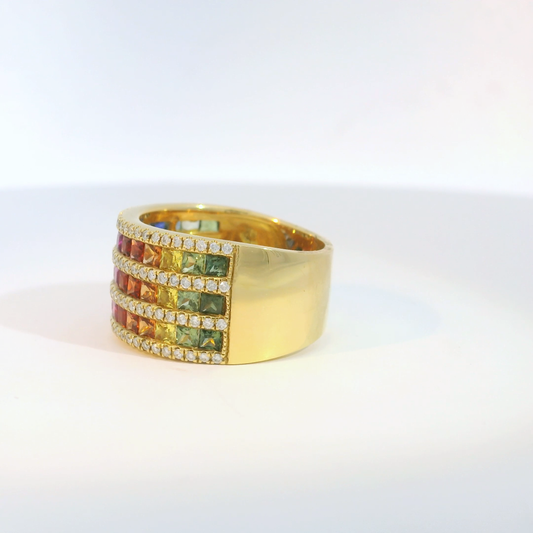彩色寶石戒指  / Rainbow Sapphire Ring
