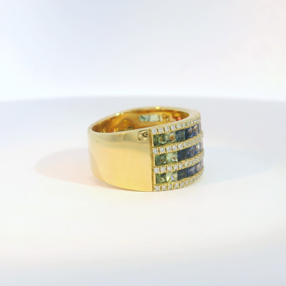 彩色寶石戒指  / Rainbow Sapphire Ring