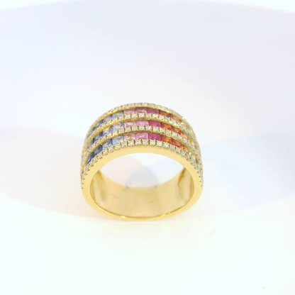 彩色寶石戒指  / Rainbow Sapphire Ring