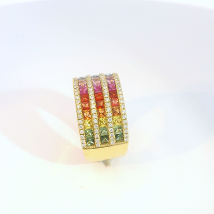 彩色寶石戒指  / Rainbow Sapphire Ring