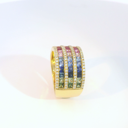 彩色寶石戒指  / Rainbow Sapphire Ring