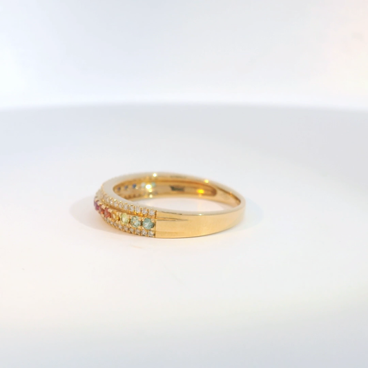 彩色寶石戒指  / Rainbow Sapphire Ring