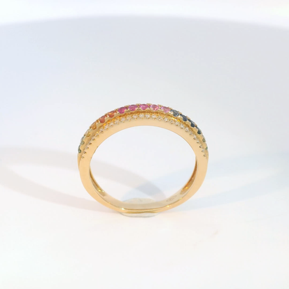 彩色寶石戒指  / Rainbow Sapphire Ring