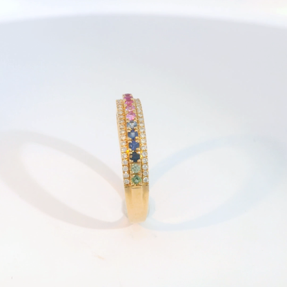 彩色寶石戒指  / Rainbow Sapphire Ring