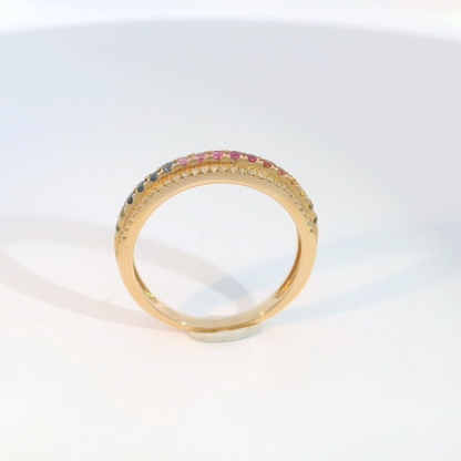 彩色寶石戒指  / Rainbow Sapphire Ring