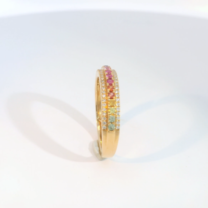 彩色寶石戒指  / Rainbow Sapphire Ring