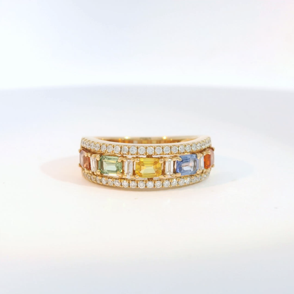 彩色寶石戒指  / Rainbow Sapphire Ring