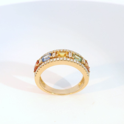 彩色寶石戒指  / Rainbow Sapphire Ring