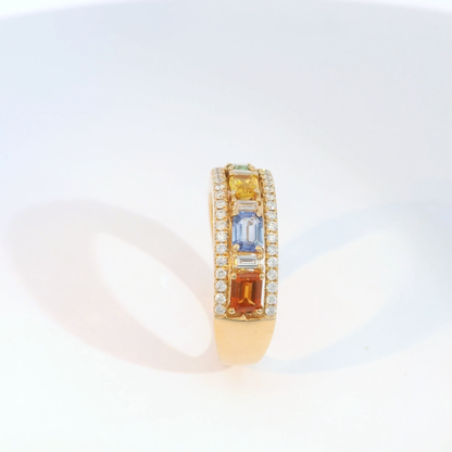 彩色寶石戒指  / Rainbow Sapphire Ring