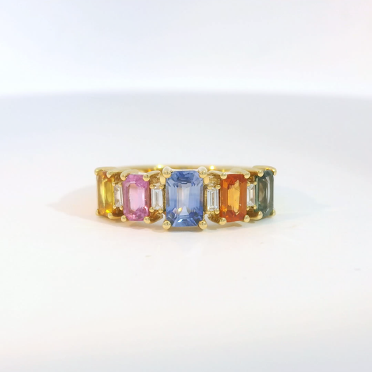 彩色寶石戒指  / Rainbow Sapphire Ring