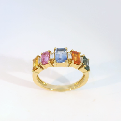 彩色寶石戒指  / Rainbow Sapphire Ring