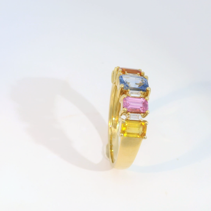 彩色寶石戒指  / Rainbow Sapphire Ring