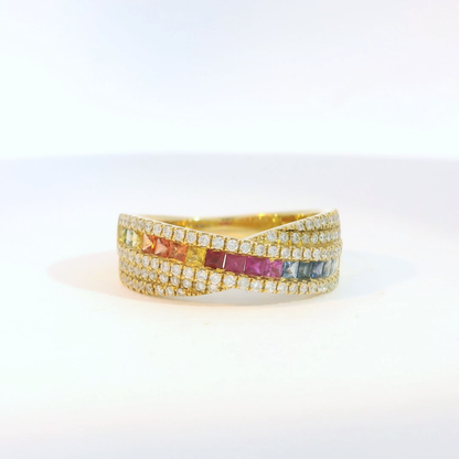 彩色寶石戒指  / Rainbow Sapphire Ring
