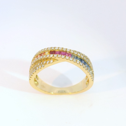 彩色寶石戒指  / Rainbow Sapphire Ring