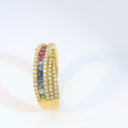 彩色寶石戒指  / Rainbow Sapphire Ring