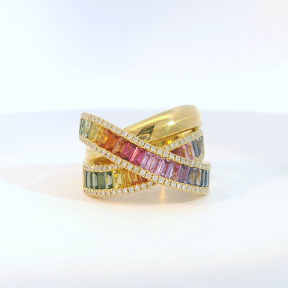 彩色寶石戒指  / Rainbow Sapphire Ring