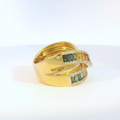 彩色寶石戒指  / Rainbow Sapphire Ring