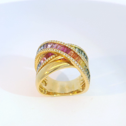 彩色寶石戒指  / Rainbow Sapphire Ring