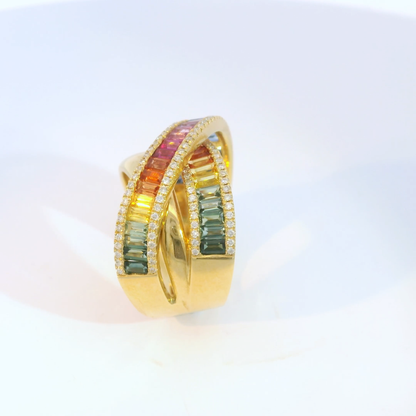 彩色寶石戒指  / Rainbow Sapphire Ring