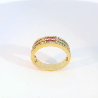 彩色寶石戒指  / Rainbow Sapphire Ring