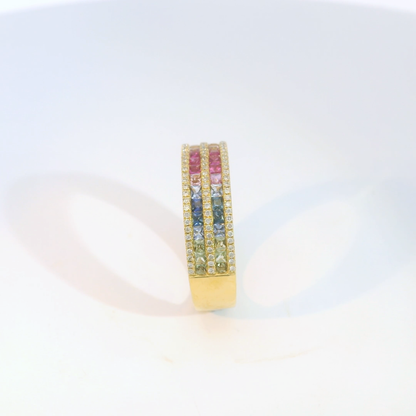 彩色寶石戒指  / Rainbow Sapphire Ring