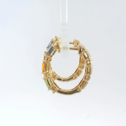 彩色寶石耳環 / Rainbow Sapphire Earrings